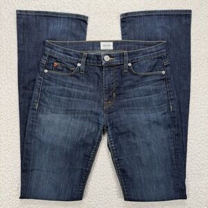 Hudson Bootcut Jeans Women's 28 (30x34) Love Mid Rise Western Boho Y2K Stretch